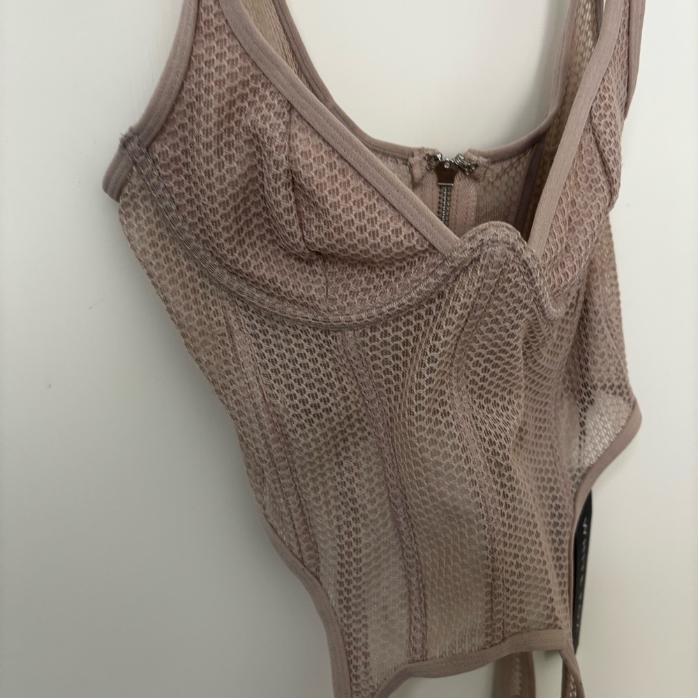 *New* White Fox Enlighten me Bustier taupe size Medium - Picture 6 of 13